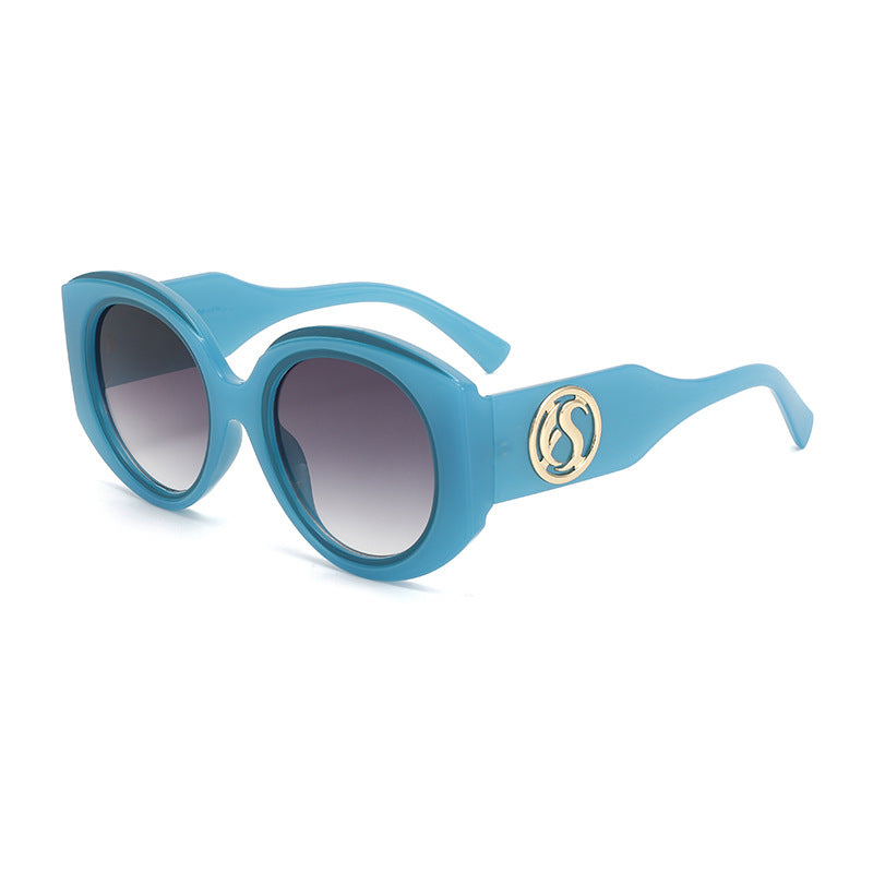 Damen moderne Sonnenbrille im auffälligen oversized Design Brehn
