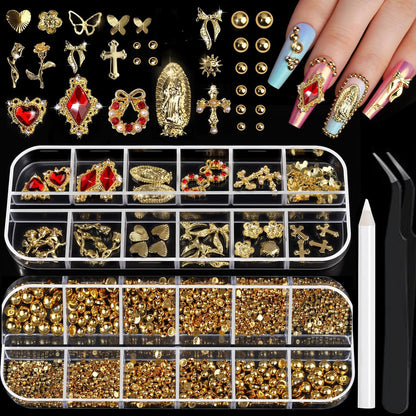 Dekorative Nagelkunst Charms Set