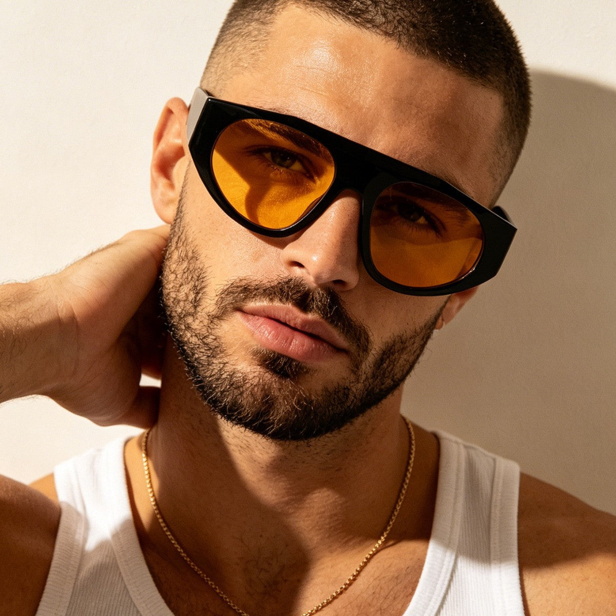 Damen Designer-Sonnenbrille mit einzigartigem Rahmen und hochwertigen Gläsern Brehn