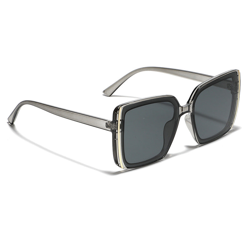 Damen oversized Designer-Sonnenbrille mit einzigartigem Rahmen Brehn
