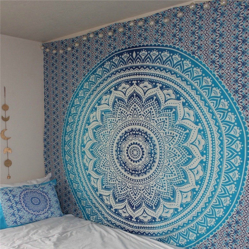 Mandala-inspiriertes dekoratives Wandteppich