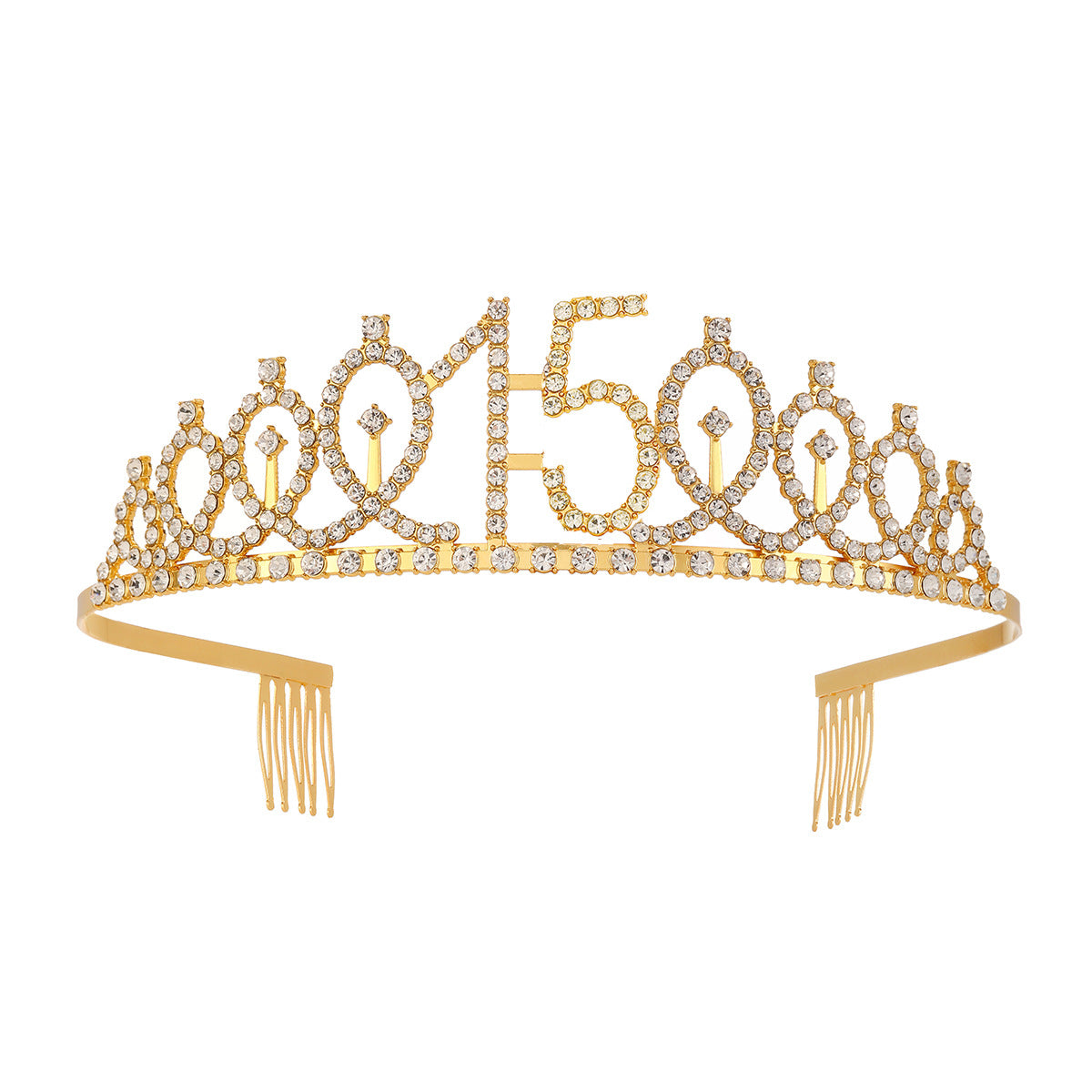 Damen Kristallverzierte Tiara mit elegantem Design Brehn