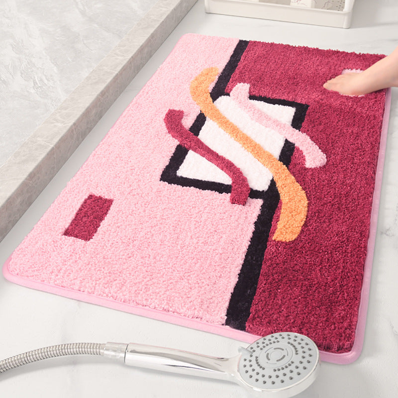 Abstraktes Design Badteppich