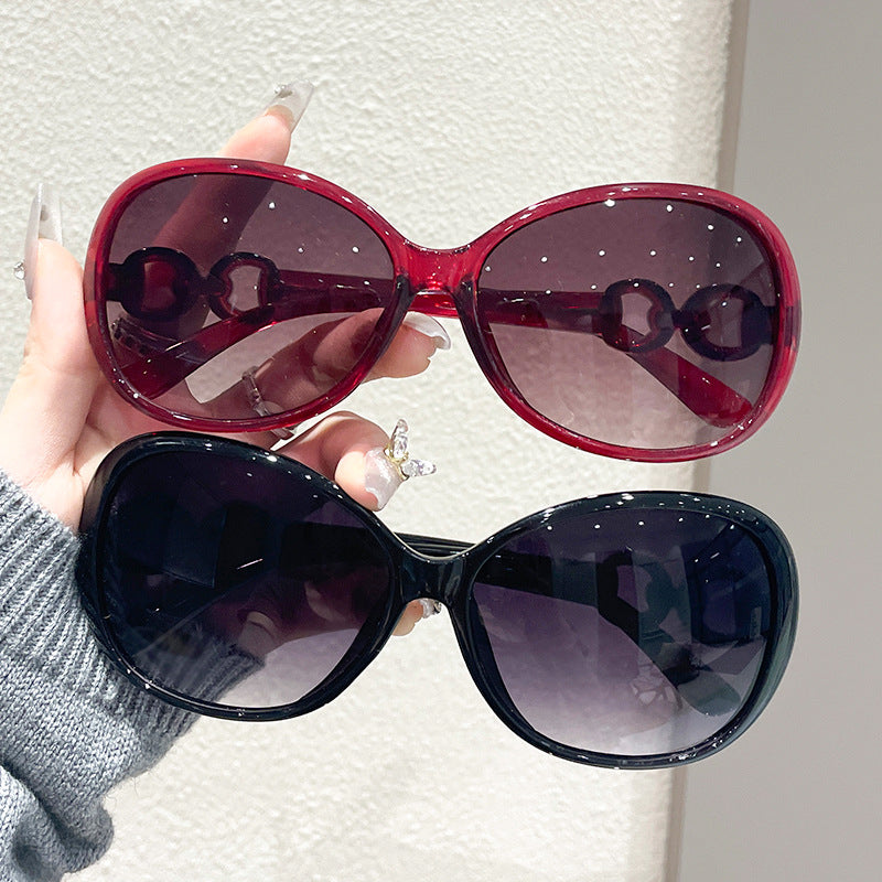 Damen Oversized Sonnenbrille mit UV-Schutz und trendigem Design Brehn