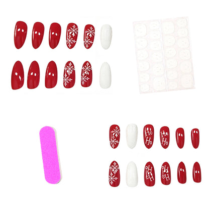 Festives Feiertags-Nagelkunst-Design Brehn