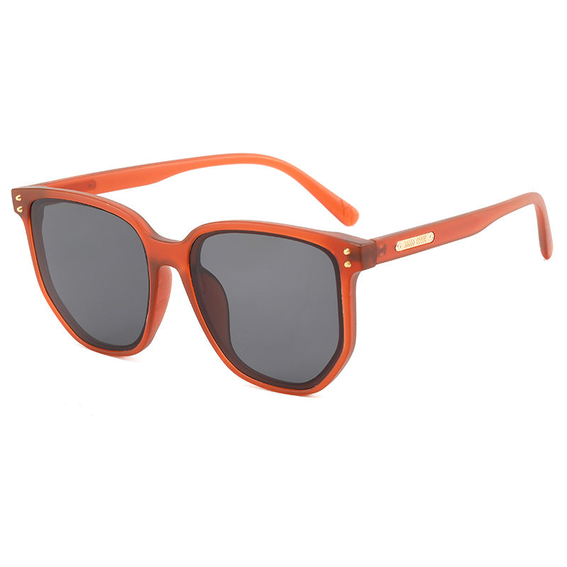 Damen modische Oversized-Sonnenbrille mit robustem Kunststoffrahmen Brehn