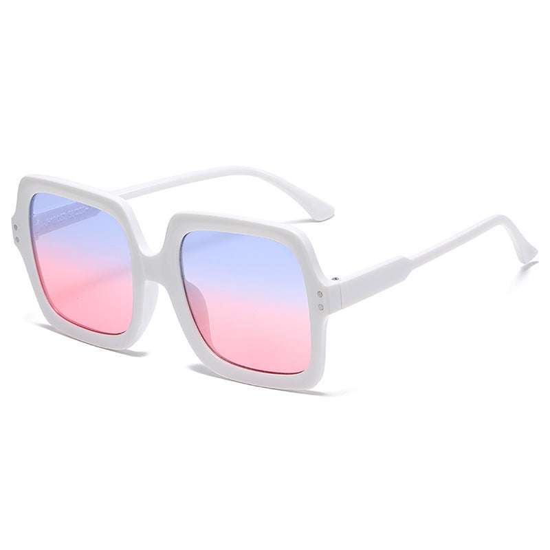 Damen modische quadratische Sonnenbrille mit verspiegelten Gläsern Brehn
