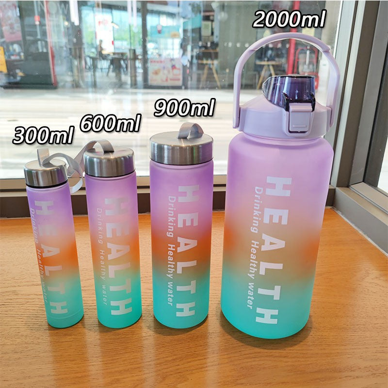 Damen Motivations-Trinkflasche mit Zeitskala und ergonomischem Design Brehn