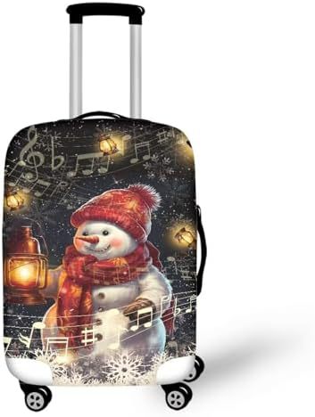 Unisex nan elastische Kofferhülle mit Pferde- und Sonnenblumenmotiv, dehnbarer Stretchschutz für Hartschalen-Trolley mit Reißverschluss Brehn