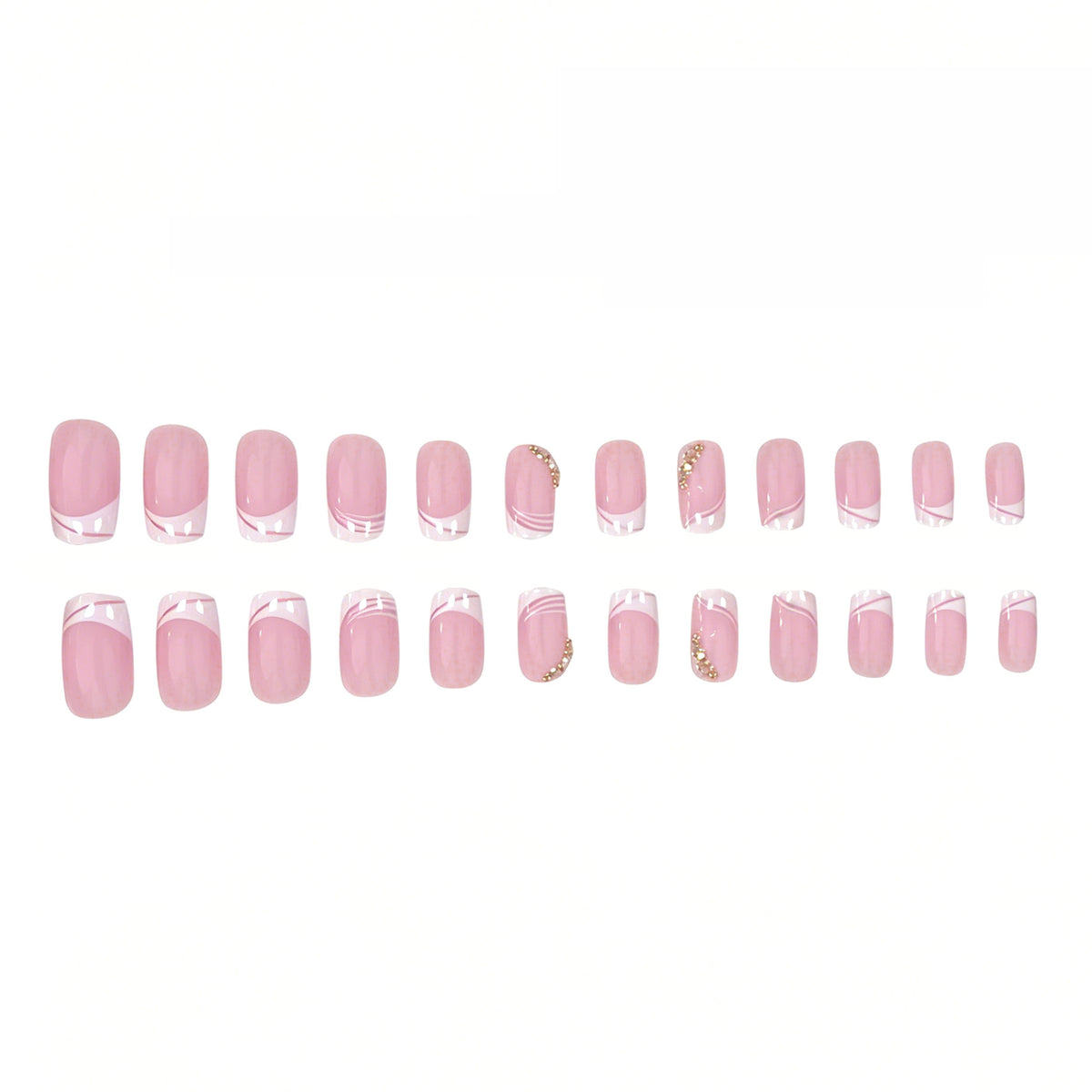 Elegante französische Spitzen-Gel-Nagelerweiterungen Brehn