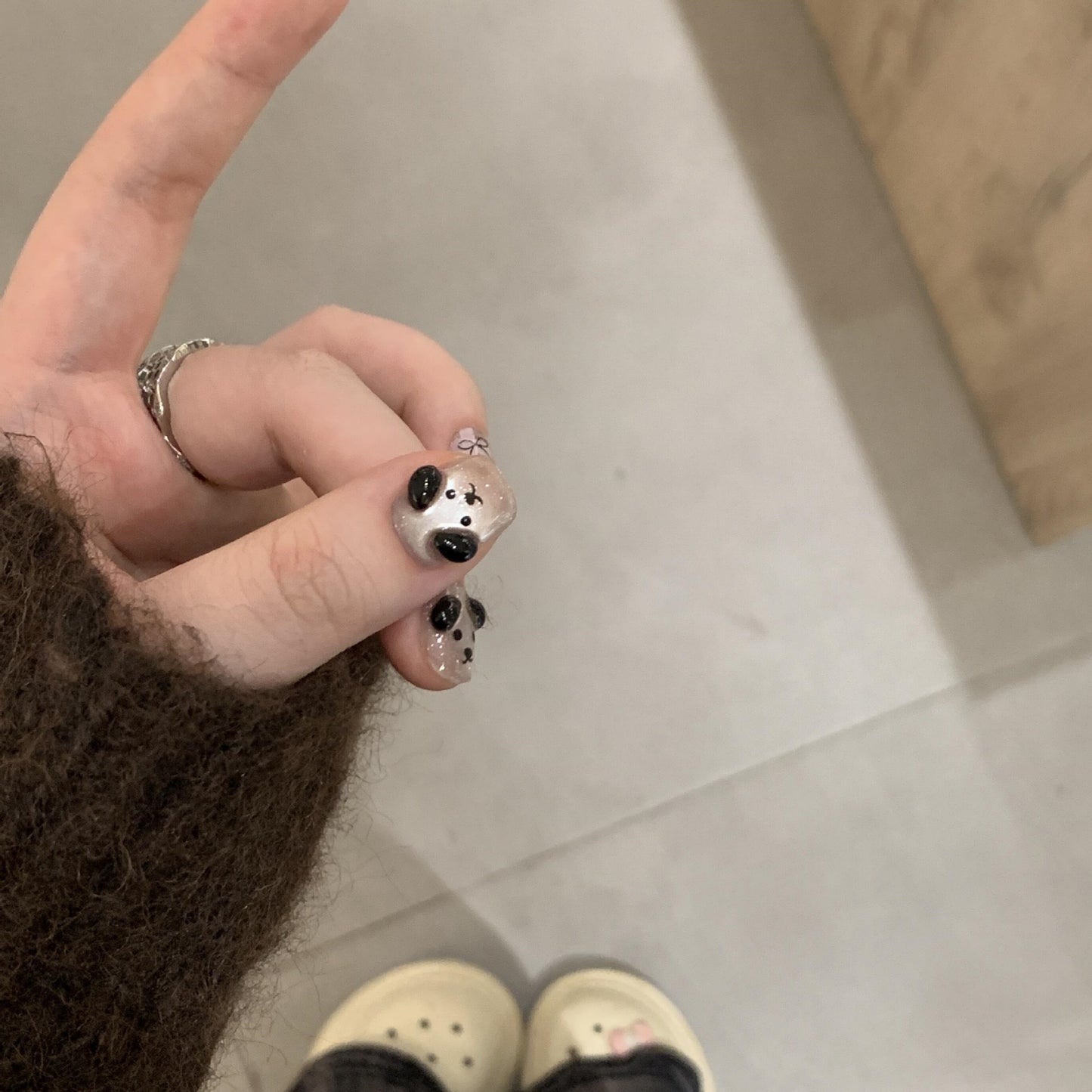 Kreative Kunstnägel Im Panda-Design Brehn