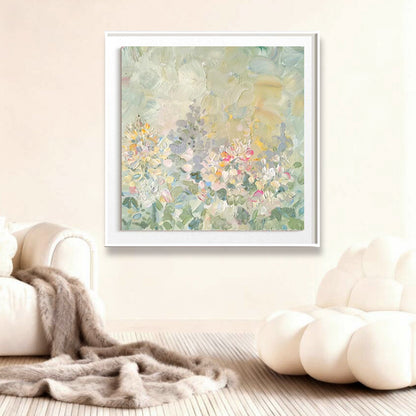 Abstrakte Blumenartige Kunstleinwand