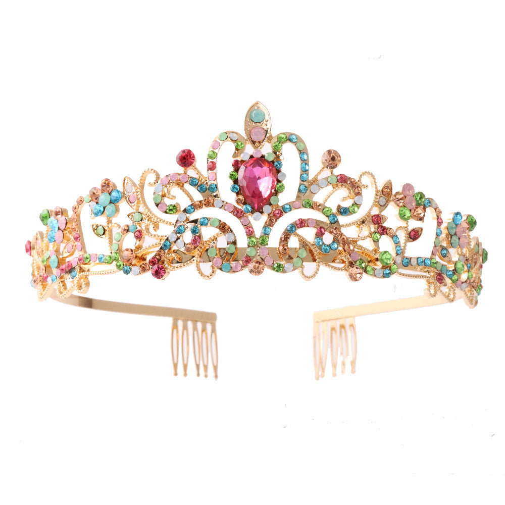 Damen Funkelnde Kristall-Tiara mit filigranem Design Brehn