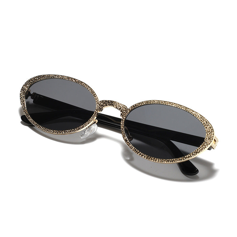 Damen Glamouröse Sonnenbrille mit funkelnder Rahmenverzierung Brehn