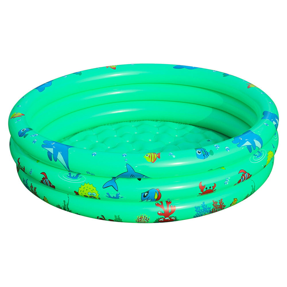 Damen Aufblasbares Kinder-Schwimmbecken mit lustigen Meeresmotiven Brehn