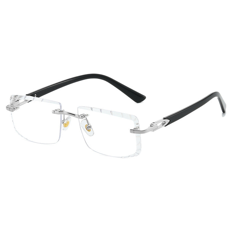 Damen modische quadratische Sonnenbrille mit goldenem Metallakzent und edlem Rahmen Brehn