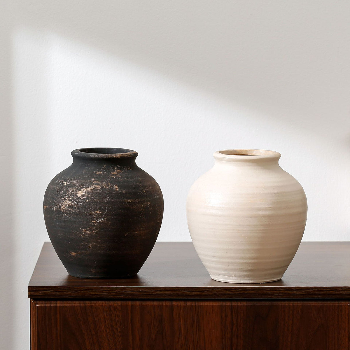 Handgefertigte Terrakotta Vase Brehn