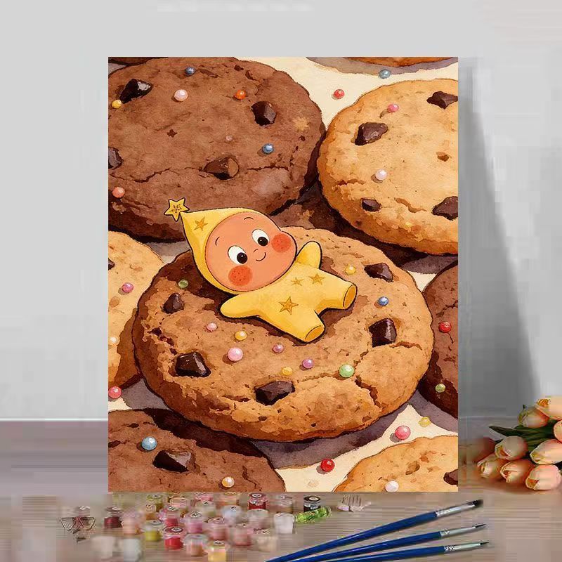 Niedliches Dessert-Themen Leinwandkunstwerk Brehn