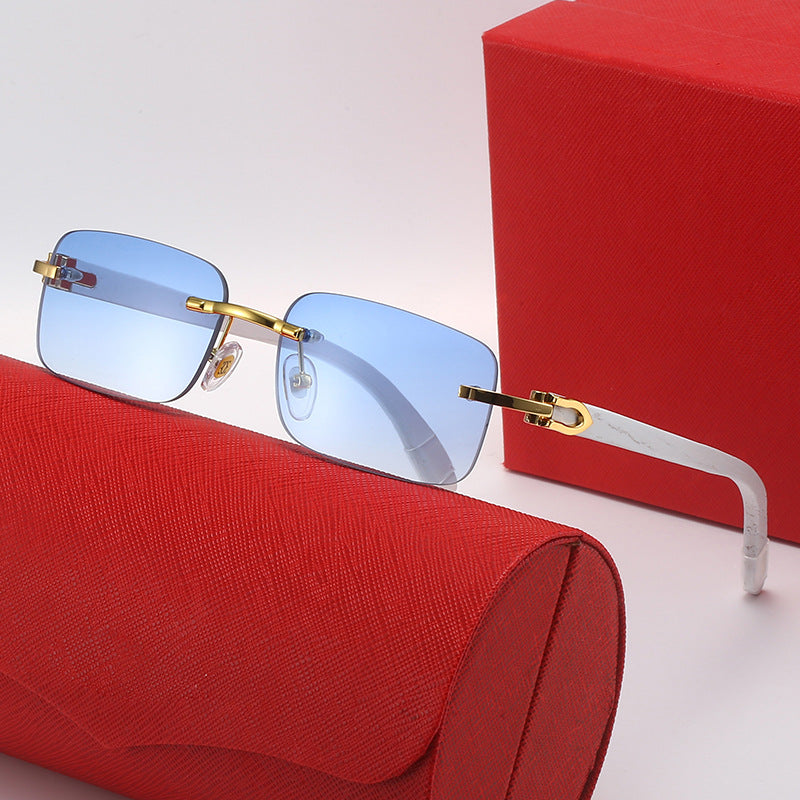 Damen rechteckige Designer-Sonnenbrille Brehn