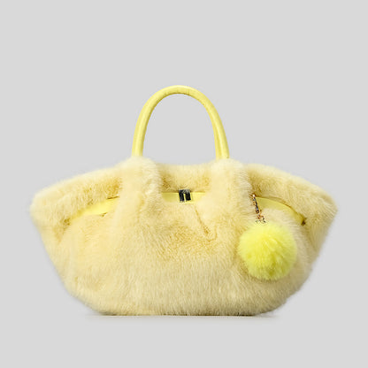 Plüsch Kunstfell Handtasche