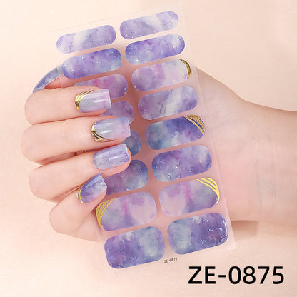 Künstlerische Marmor-Nagel-Wraps
