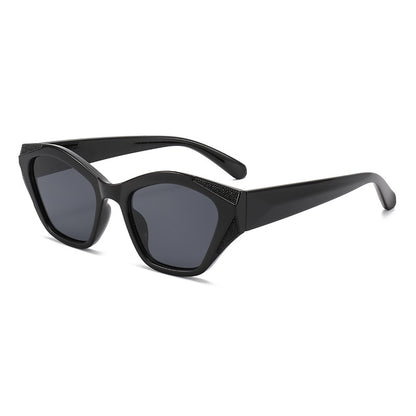 Damen modische oversized Sonnenbrille mit glitzernden Akzenten Brehn