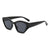 Damen modische oversized Sonnenbrille mit glitzernden Akzenten Brehn