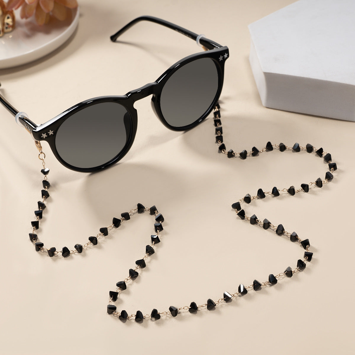 Chic Schmuckstein-Stil Brillen Kette Brehn