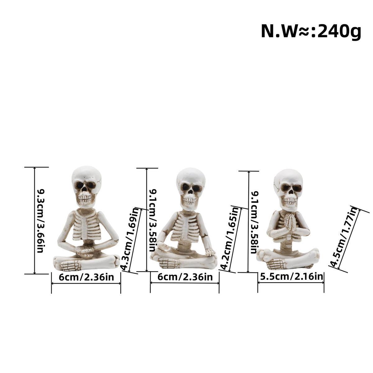 Dekorative Skelettfigur Brehn