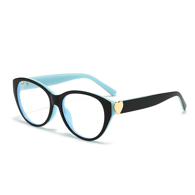 Damen Cat-Eye Sonnenbrille mit Herzmotiv Brehn