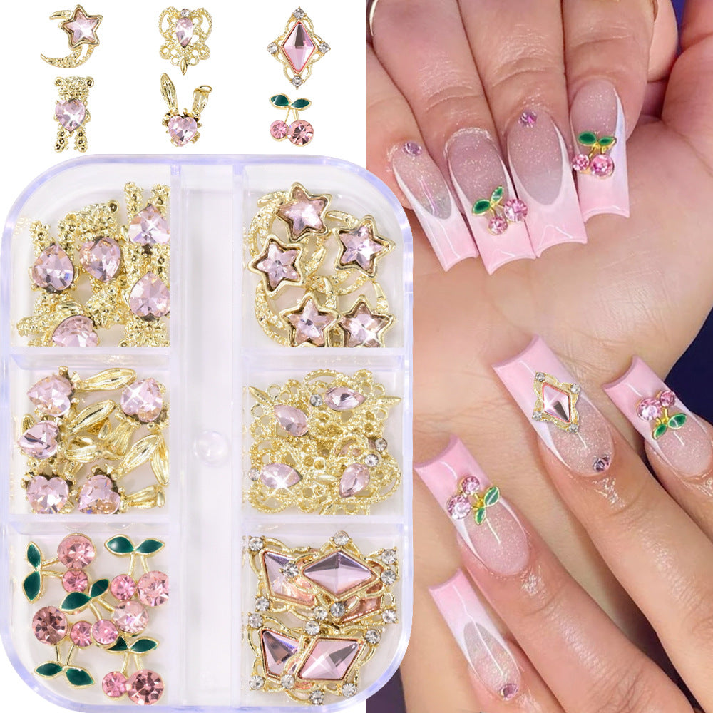Dekorative 3D Nagelkunst Charms Set