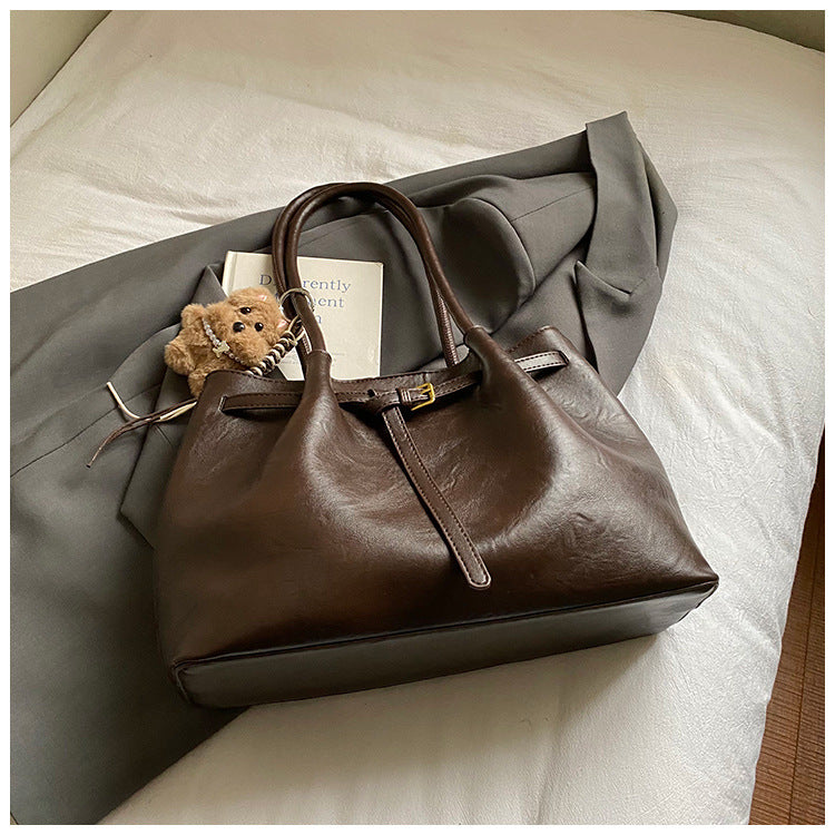 Luxuriöse Leder Schultertasche