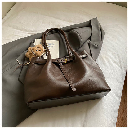 Luxuriöse Leder Schultertasche