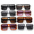 Damen Stylische quadratische Sonnenbrille mit kontrastierenden Gläsern Brehn