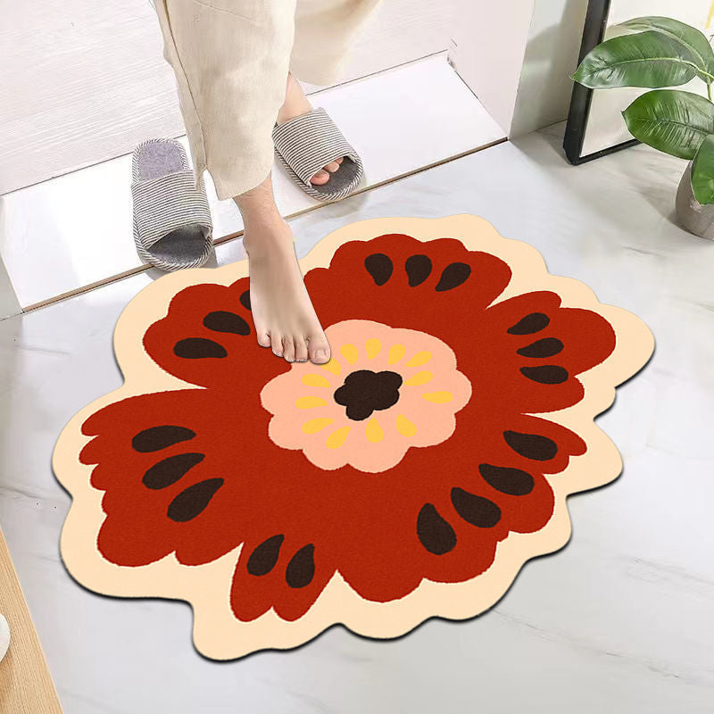 Floral Shape Badezimmermatte