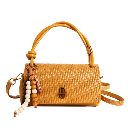 Gepäckte Leder-Handtasche