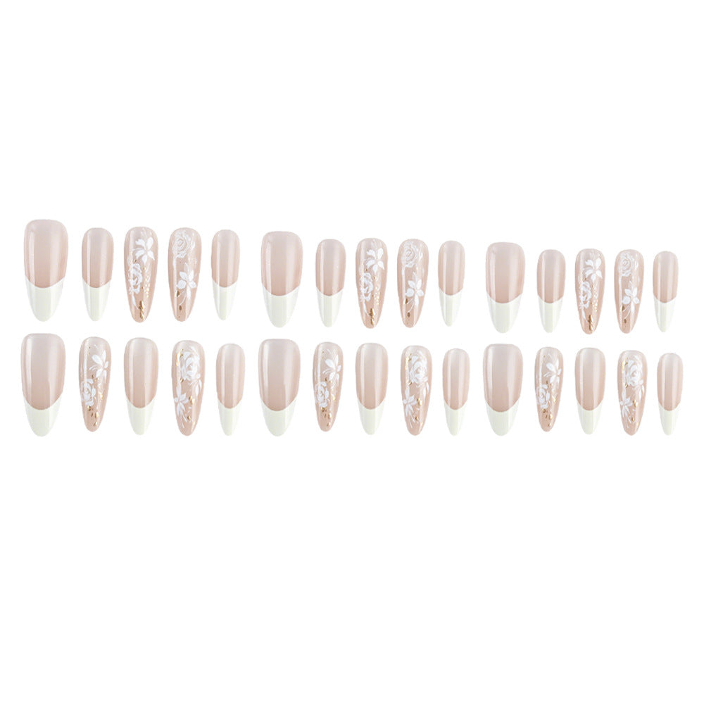 Elegantes Floral Gel Nagelkunst Set Brehn