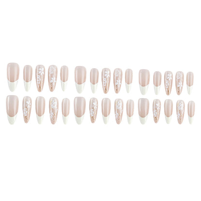Elegantes Floral Gel Nagelkunst Set Brehn