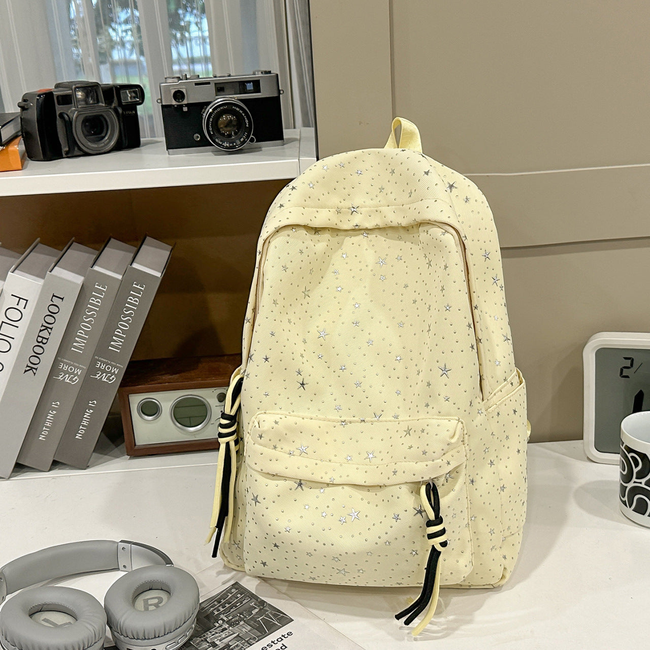 Stylischer Star-Motiv Rucksack Brehn
