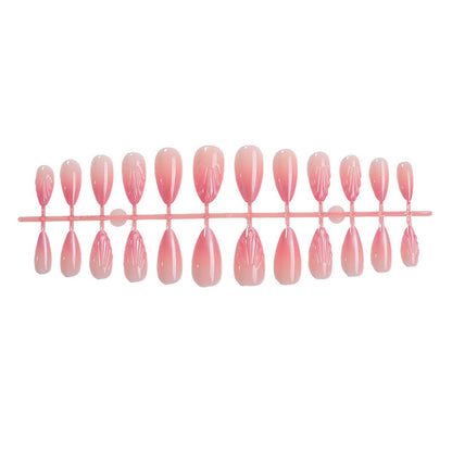 Elegantes Press-On-Nagelkunst-Set mit strukturiertem Finish Brehn