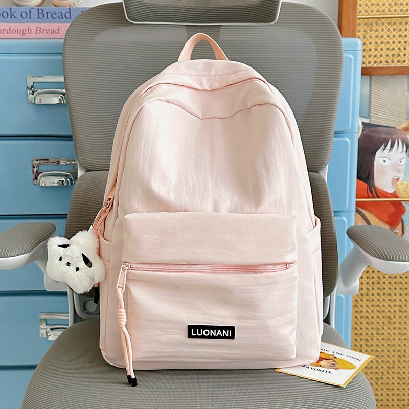 Lässiger verstellbarer Canvas-Schulrucksack