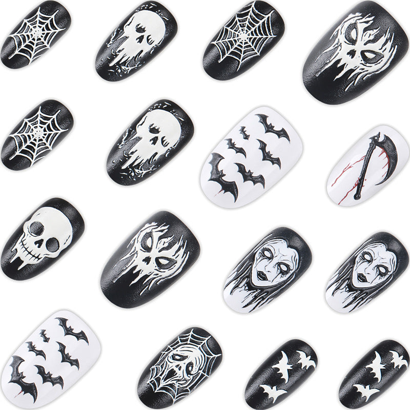 Halloween-Themen Nagelkunst Press-On Set Brehn