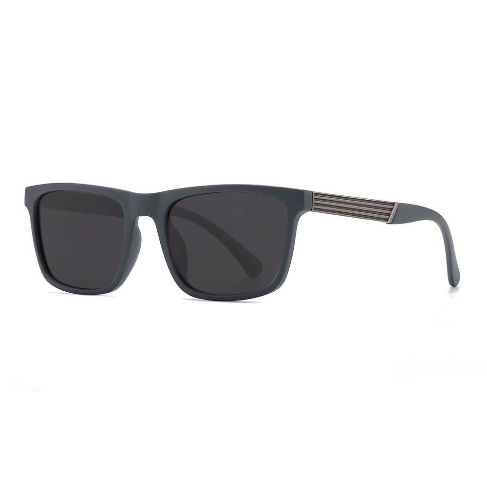 Herren zeitgenössische quadratische Sonnenbrille Brehn