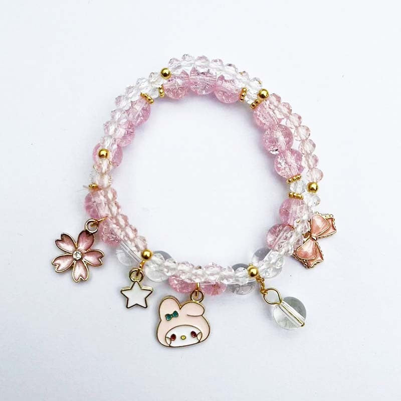 Elegantes Armband mit Tier- und Glitzeranhängern Brehn