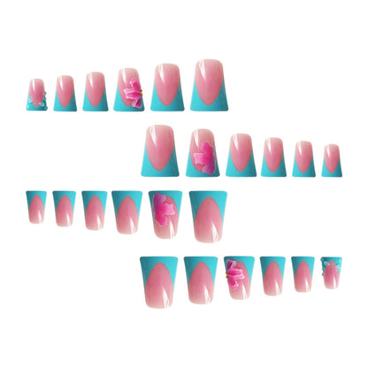 Künstlerische French Tip Nagelverstärkungen Brehn