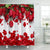 Romantischer Floral-Schwan-Duschvorhang Brehn