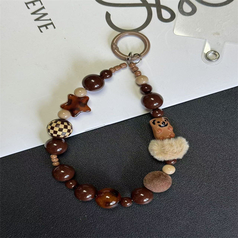 Dekorativer Beaded Schlüsselanhänger Halter Brehn