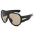 Oversized Retro Shield Sonnenbrille Brehn 1787812378