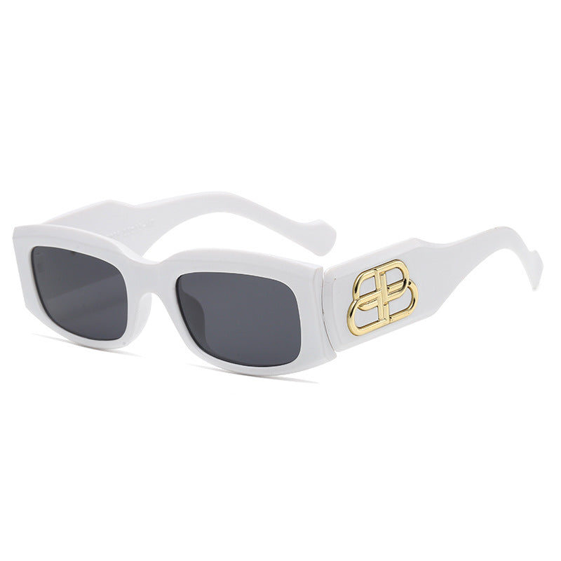 Damen modische quadratische Sonnenbrille mit luxuriösen Rahmenakzenten Brehn