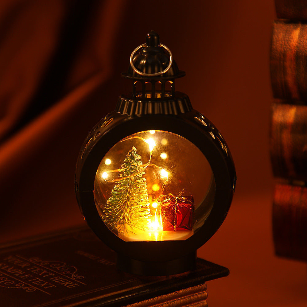 Dekorative Weihnachtslaterne mit LED Beleuchtung